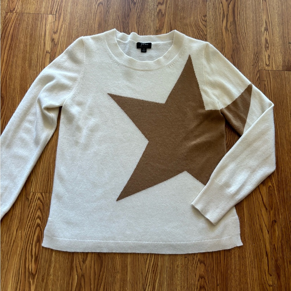 J-Crew Cashmere Sweater Ivory
